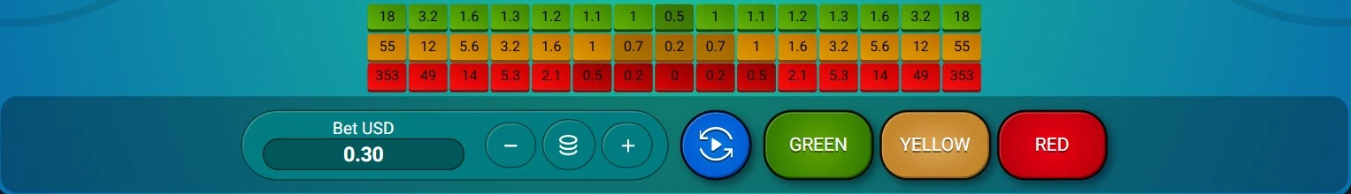 Interfaccia Plinko